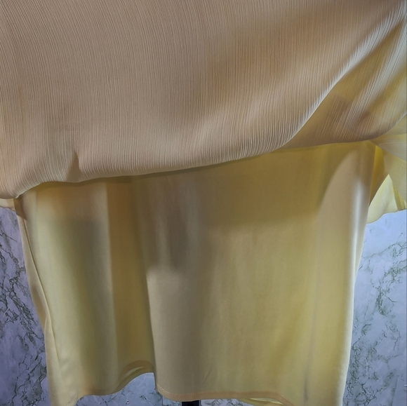AGB Beautiful Yellow Blouse with Bell Sleeves - Picture 8 of 13